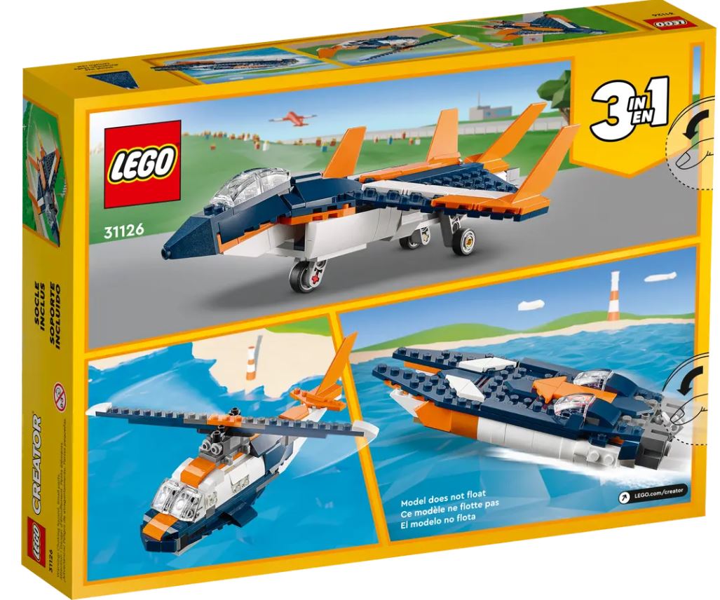 LEGO® Creator 3in1 Supersonic-jet - 31126 – LEGOLAND New York Resort