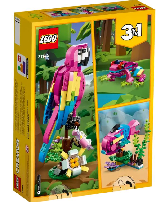 LEGO Creator 3-en-1 The Parrot Exotic Pink 31144