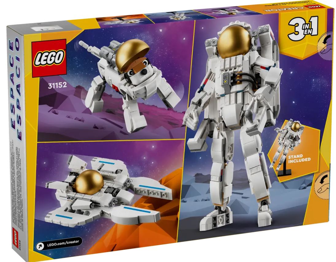 LEGO 31152 Creator 3in1 Space Astronaut Figure Toy with Dog at