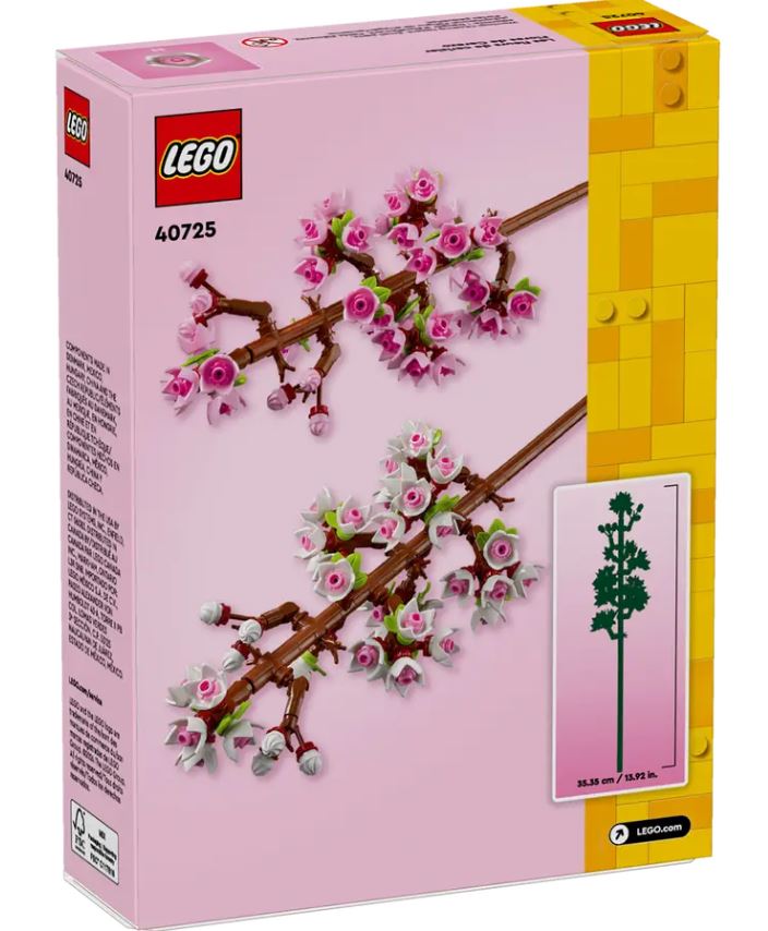 LEGO - 4x Flor Arbusto Rojo y Rosa - Parche de Jardín Granja Cerezos Flor  Plantas Ciudad