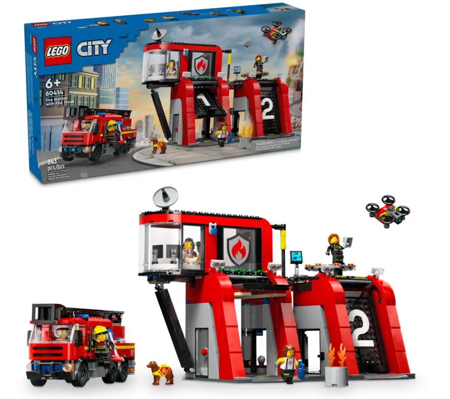 LEGO City Fire Station with Fire Truck 60414 LEGOLAND New