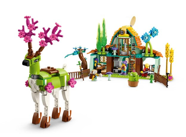 LEGO DREAMZzz Stable of Dream Creatures 71459 Fantasy Animal Toy for Kids,  2 Building Options to Create Mythical Flying Pegasus or Forest Guardian