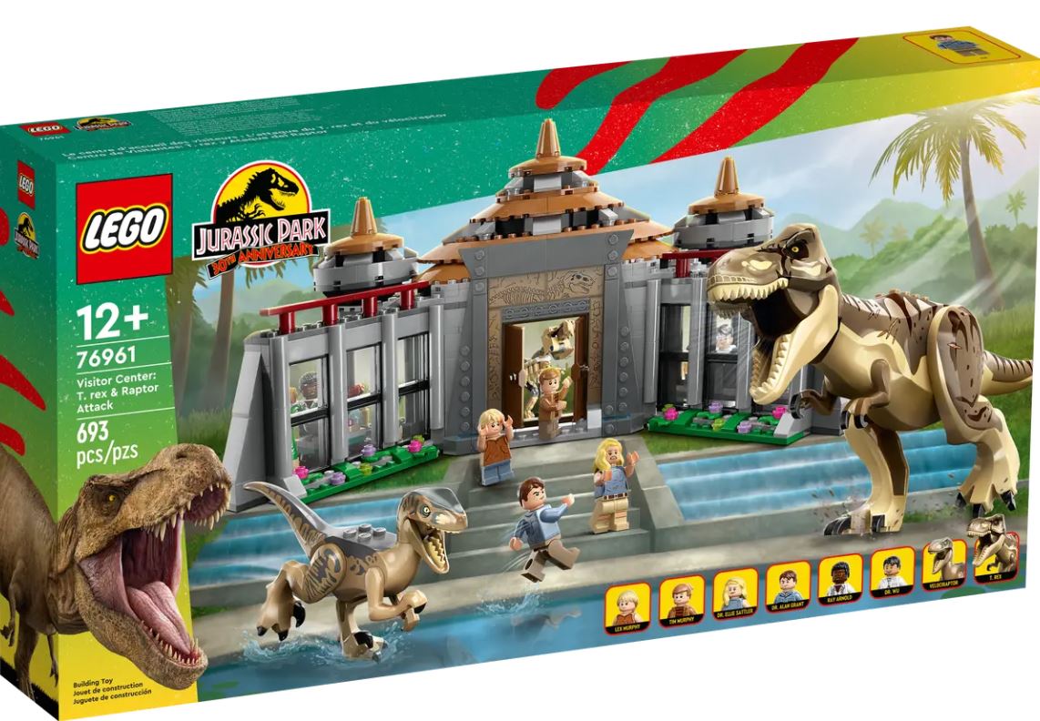 LEGO® Jurassic Park Visitor Center: T. rex & Raptor Attack - 76961 –  LEGOLAND New York Resort