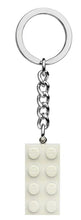 Load image into Gallery viewer, LEGO® 2x4 White Metallic Key Chain – 854084 - Sale Extra 20% Off at Checkout