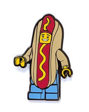 Load image into Gallery viewer, LEGO® Minifigures™ Enamel Hot Dog Man Snap Button - 53141
