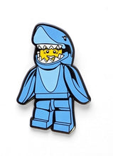 Load image into Gallery viewer, LEGO® Minifigures™ Enamel Shark Suit Guy Snap Button - 53151