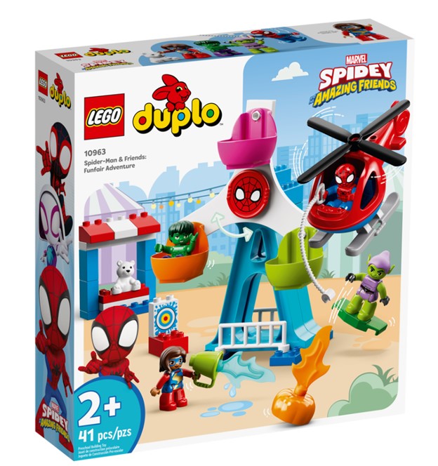 Duplo Figure Lego Ville, Spider-Man, Standard Eyes : Minifigure 47394pb192