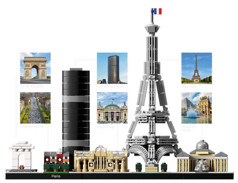 Sag bakke jubilæum LEGO® Architecture - Paris - 21044 – LEGOLAND New York Resort