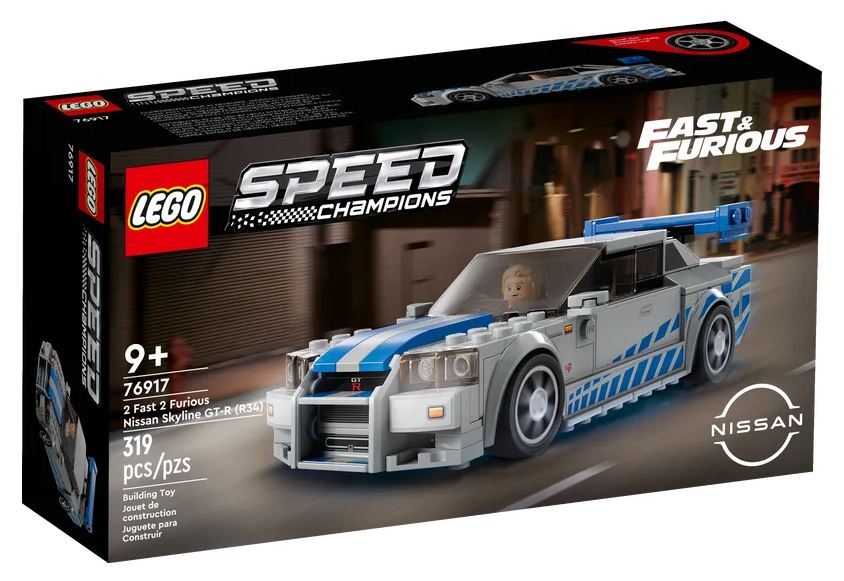 New Lego Speed Champions R34 Nissan GT-R '2 Fast 2 Furious' Comes