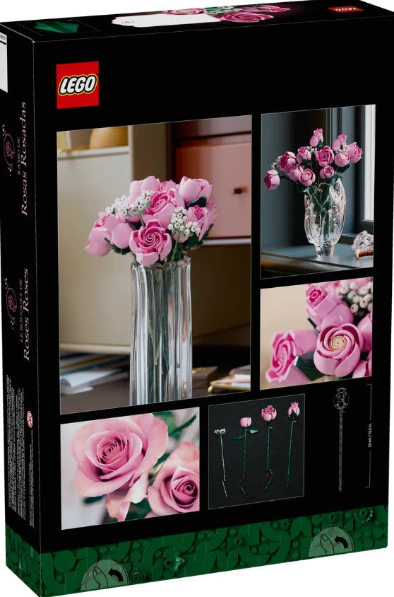 PINK　計4本セット LEGO® Botanicals Bouquet of Pink Roses – 10374 – LEGOLAND New York