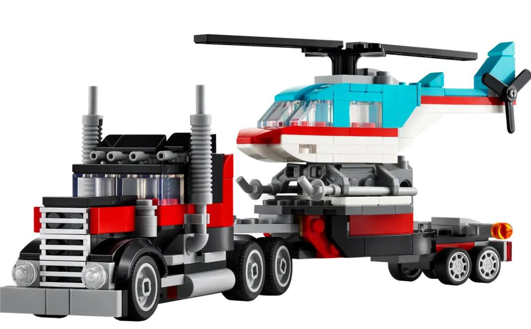 LEGO® Creator 3in1 Flatbed Truck with Helicopter – 31146