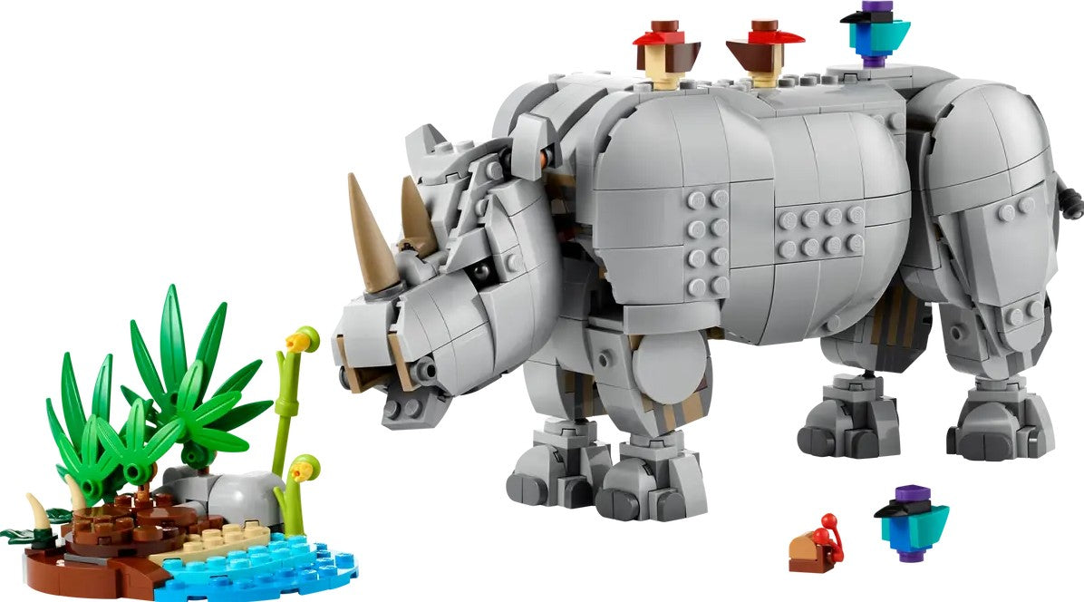 LEGO® Creator 3in1 Wild Animals: Majestic Rhino with Birds – 31171