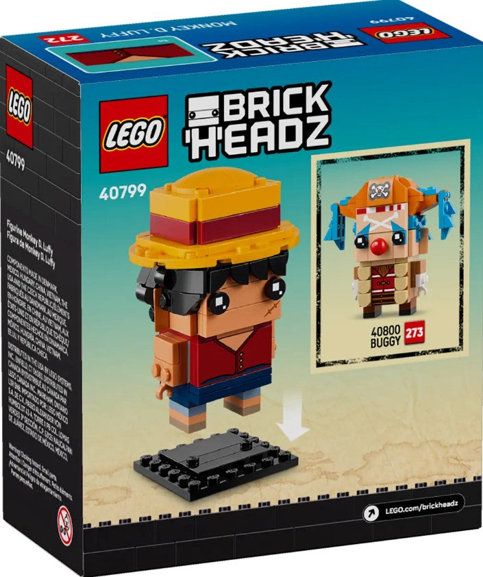 LEGO® Brickheadz™ ONE PIECE Monkey Luffy Figure – 40799