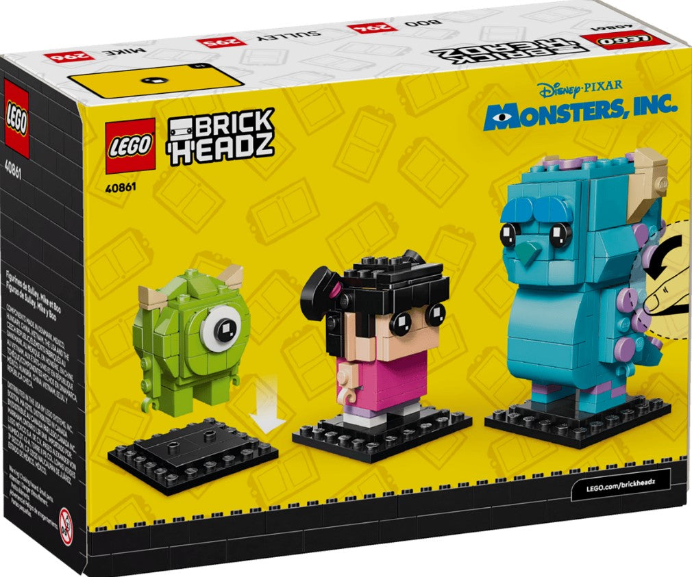 lego monsters inc Lego Sulley, Mike and Boo Figures