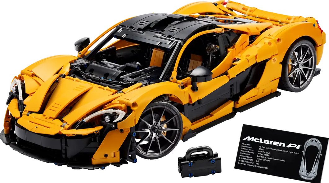 Set Costruzioni McLaren P1 Hypercar Compatibile Technic 42172- 3893 Set Costruzioni McLaren P1 Hypercar Compatibile Technic 42172- 3893