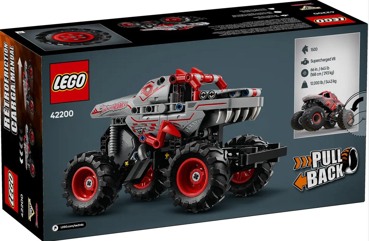LEGO® Technic™ Monster Jam™ ThunderROARus™ Pull-Back– 42200
