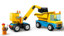 Load image into Gallery viewer, LEGO® Construction Trucks and Wrecking Ball Crane - 60391
