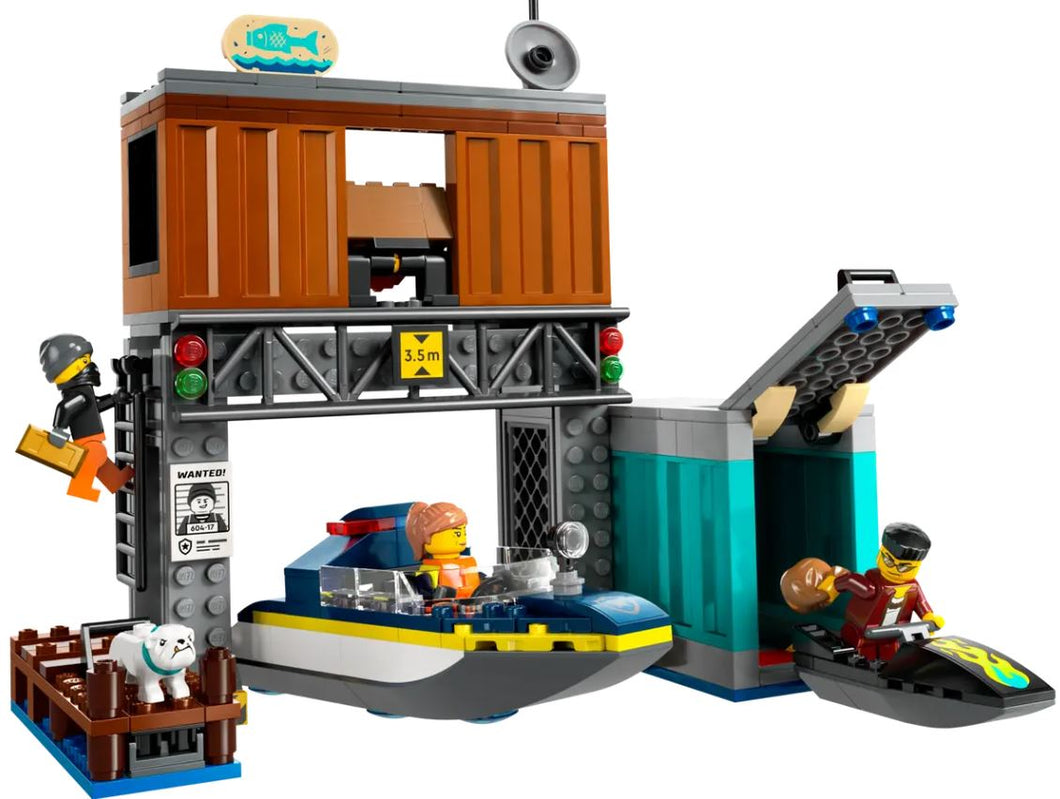 LEGO® City Police Speedboat and Crooks’ Hideout – 60417