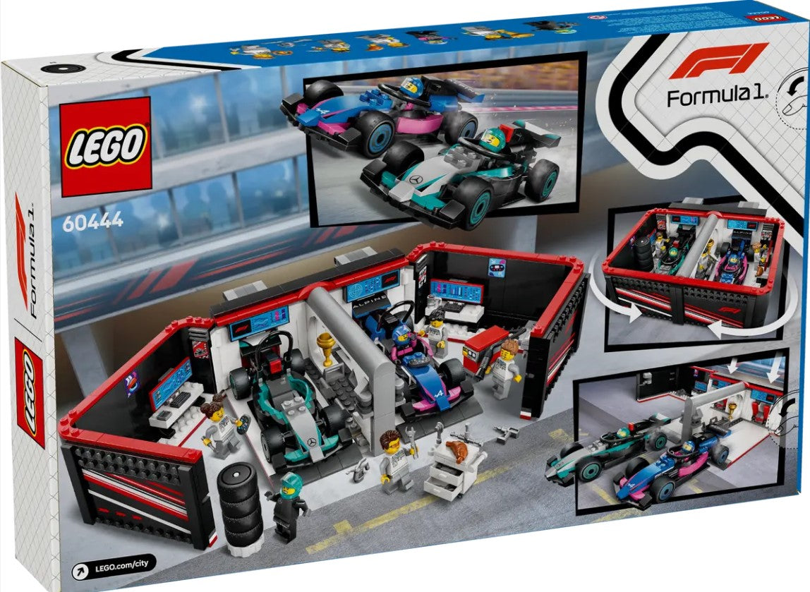LEGO® City F1® Garage & Mercedes-AMG & Alpine Cars – 60444
