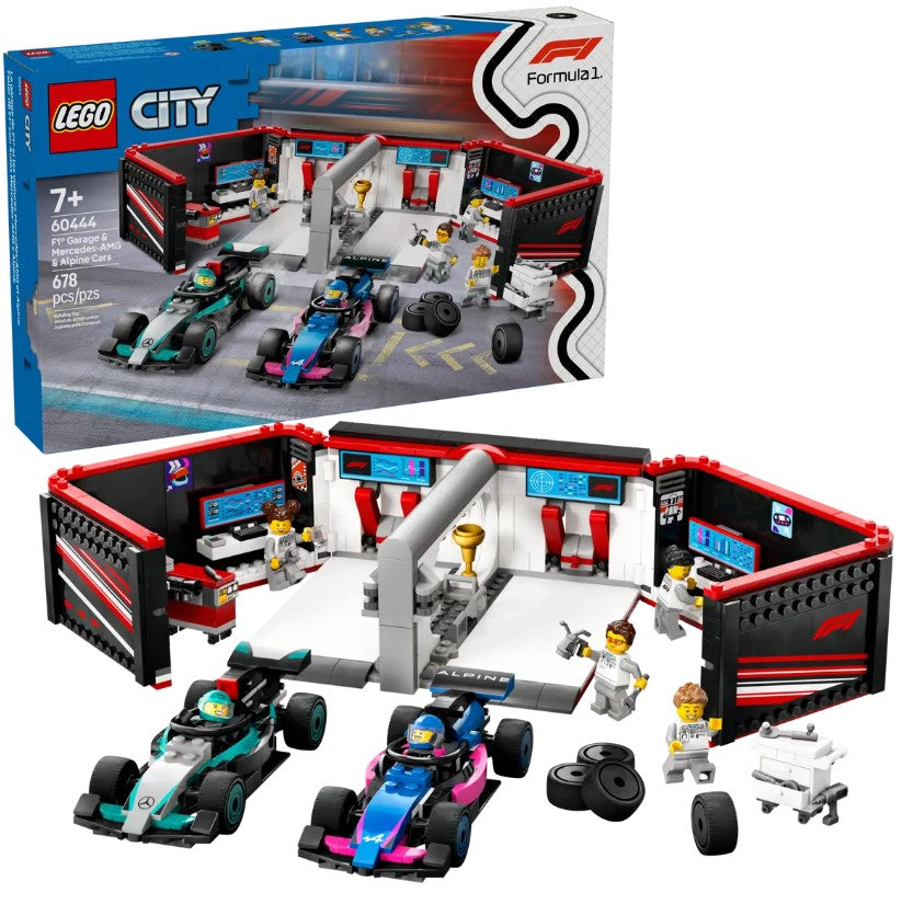 LEGO® City F1® Garage & Mercedes-AMG & Alpine Cars – 60444