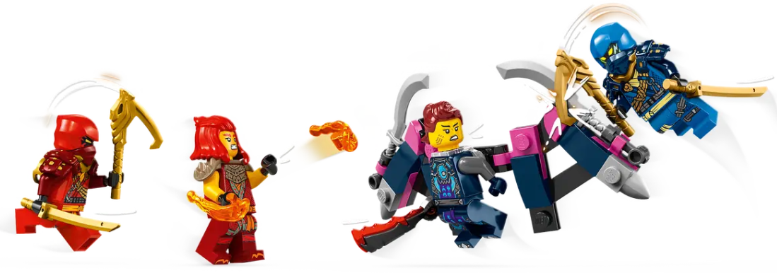 LEGO Ninjago minifigures and hot accessories