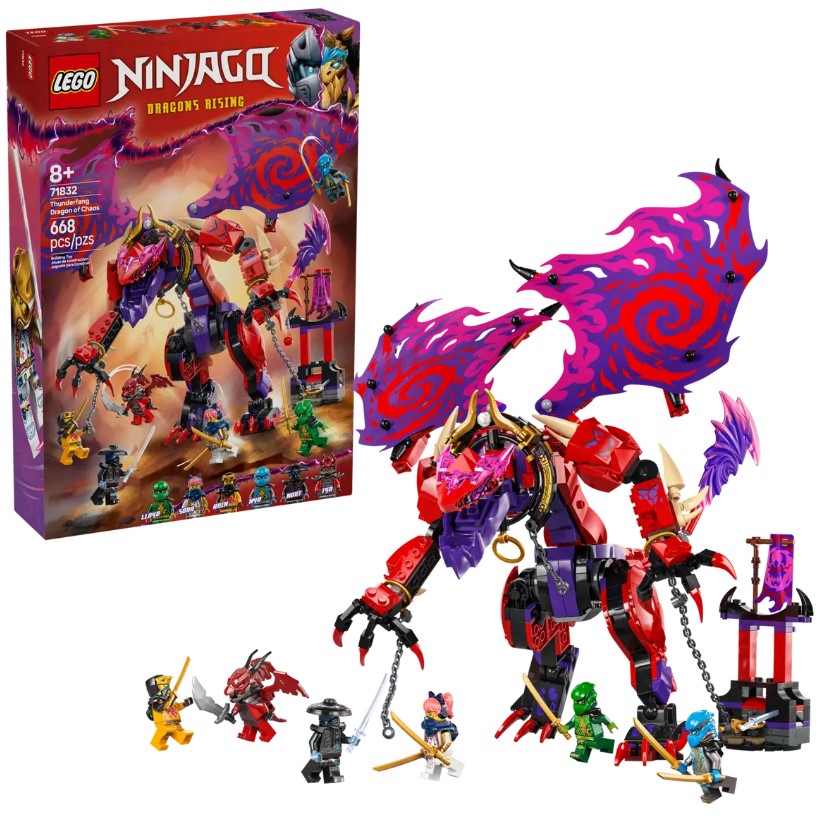 LEGO® NINJAGO® Thunderfang Dragon of Chaos – 71832 – LEGOLAND New