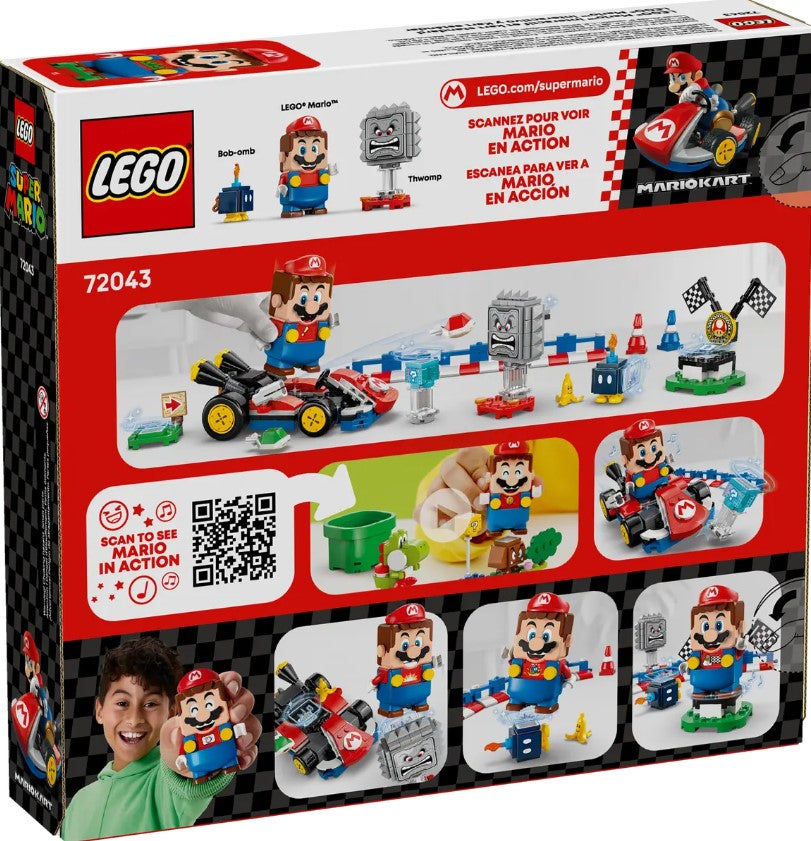 LEGO® Super Mario™ Mario Kart™ Interactive LEGO® Mario™ Standard Kart – 72043