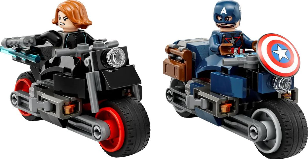 LEGO Marvel 76260 Les Motos de Black Widow et de Captain America, Jouet  Avengers L'âge d'Ultron - ADMI