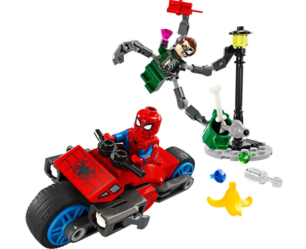 LEGO® Marvel Motorcyle Chase: Spider-Man vs. Doc Ock – 76275