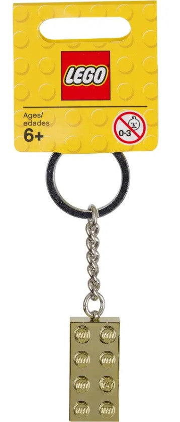 LEGO® 2x4 Gold Stud Key Chain – 850808 – LEGOLAND New York Resort