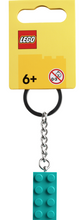 Load image into Gallery viewer, LEGO® Bright Bluish Green 2x4 Stud Key Chain - 854303
