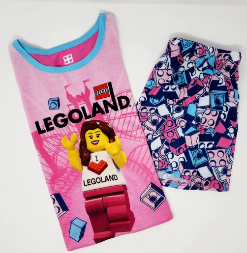 LEGO® I Heart LEGOLAND Pajamas Pink 2-pcs