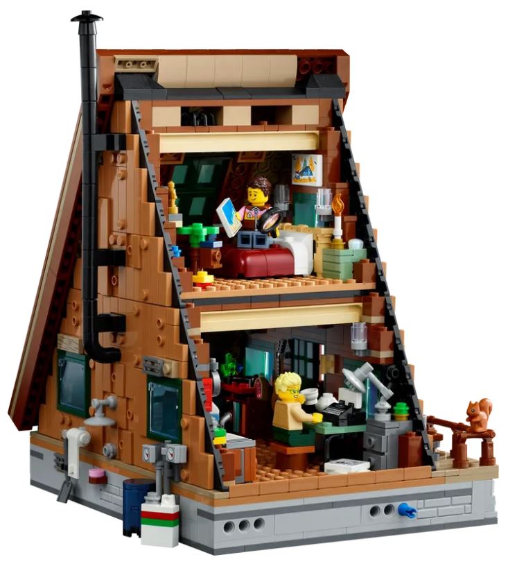 LEGO Ideas A-Frame Cabin 21338 Collectible Model Kit for Adults to