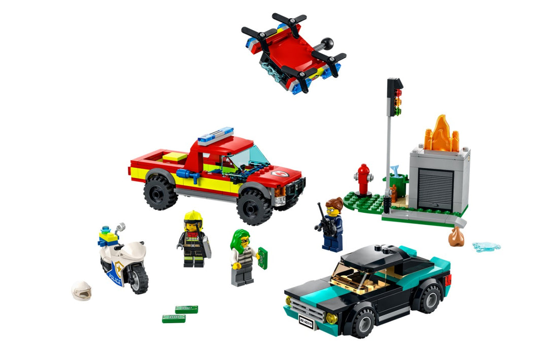 LEGO® City Fire Rescue & Police Chase – 60319