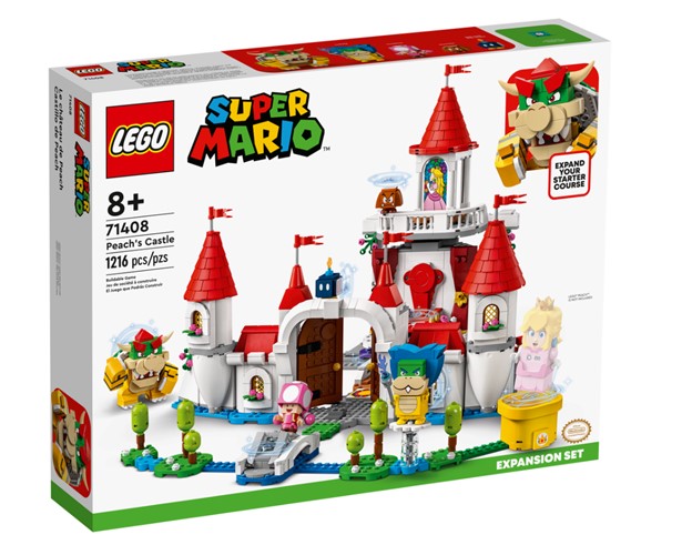 Super Mario Peach’s Castle Expansion Set sale 71408 Building Set (1,216 Pieces)