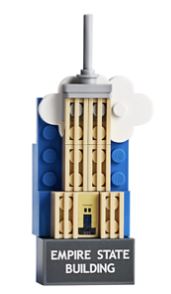 LEGO® Empire State Magnet Build