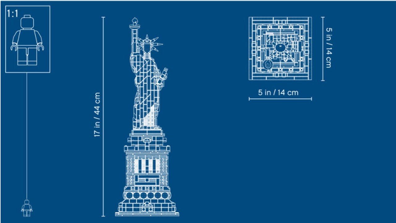 Læsbarhed tildele komprimeret LEGO® Architecture Statue of Liberty 21042 – LEGOLAND New York Resort
